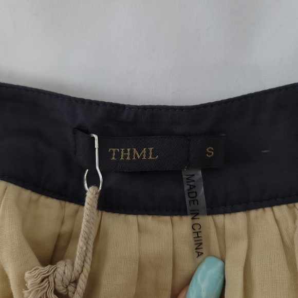 NWT THML 100%Cotton Brass Embroidered Shift Dress - Picture 7 of 10